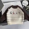 Suéter infantil com forro de fleece, roupa íntima para bebê, suéter de tricô com adição de fleece e espessamento, suéter de inverno para meninos, segunda pele para bebês