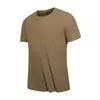Nueva Camiseta de Hielo de Manga Corta para Hombre con Cuello Redondo para Verano, Top Deportivo y Casual para Correr para Hombre, Top Ligero y Transpirable para Hombre