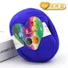 4 Ovillos de Hilo Acrílico para Bebé para Tejer a Mano, Hilo Mediano-Fino para Crochetar Zapatillas, Kit de Materiales de Hilo Acrílico para Crochet de Muñecas