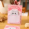 Notas Adhesivas con Forma de Gato Lindo de Dibujos Animados Notas Adhesivas de Alto Valor para Estudiantes Planificador de Mensajes Notas Adhesivas Reutilizables