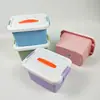 Caja Portátil de Plástico Caja de Almacenamiento de Plástico Juguetes Portátiles para Niños Caja de Almacenamiento Portátil con Tapa para Artículos Varios del Hogar Caja de Almacenamiento