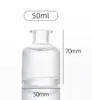 Venta Caliente Transfronteriza al por Mayor Aromaterapia Transparente Minimalista Botella de Vidrio para Fragancia del Hogar Oficina Botella de Incienso de Ratán sin Llama