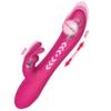 Productos para adultos transfronterizos al por mayor carga doble punto G conejo vibración masajeador varilla vibrador telescópico femenino AliExpress