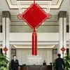 Colgante de Nudo Chino 2026 para Sala de Estar, Nueva Decoración Colgante de Lujo Extra Grande con Señal de Fortuna Roja para Entrada, Decoración de Año Nuevo