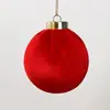 2026 Nuevo Adorno de Bola de Navidad de Tela 8cm Decoración de Escena Navideña Bola Individual Decorativa para Árbol de Navidad