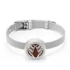 Pulsera de Aromaterapia Pulsera Hebilla para Aceite Esencial Hebilla de Acero de Titanio Reloj Ajustable con Pulsera Árbol de la Vida Fábrica Outlet