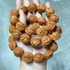 Pulsera de piedra de melocotón silvestre natural hecha a mano pulida DIY texto juego Buda cuentas joyería accesorios teléfono móvil cadena pulsera colgante