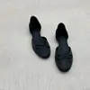 Primer Encuentro Temporada Aumento 4cm Tacón Zapatos de Boca Baja para Mujer Punta Redonda Slip-on Cómodos Versátiles Sandalias
