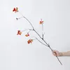 Em estoque Flor Artificial Folhas de Folha de Milão Decoração de Interior Folhas Artificiais Ornamento para Casa Planta Artificial Verde Folha de Milão