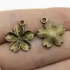 20x 16mm 1.3g aleación multicolor accesorios de joyería vintage DIY flores y árboles colgante de flores