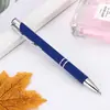 Pluma metálica de presión creativa con varilla de aluminio, pegamento en spray, multicolor, logo grabado a láser, regalo, bolígrafo de presión metálico