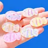 Grampo de Cabelo Peixe Fofo Gradiente Floral Padrão Transparente Coreano de Alta Qualidade, Elástico de Cabelo, Capa para Celular, Acessórios de Plástico DIY