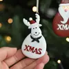 Adornos Navideños de Resina Transfronterizos para Personas Mayores, Muñeco de Nieve, Reno, Decoraciones Colgantes para Árbol de Navidad, Decoración Festiva en Stock