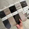 Meias femininas de lã, meias-calça para outono e inverno, cores lisas, estilo retrô moderno com listras japonesas, atacado direto da fábrica