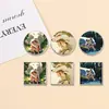 Insignias de la Serie Chica del Bosque y Lobo Blanco, Merchandising de Anime, Ropa Creativa de Nicho, Accesorios para Bolsas al por Mayor