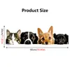 Transfronteiriço Xiyin Mais Vendidos Animais Simulados Fofos Deitados na Janela Adesivos Criativos Janela de Vidro Decoração de Feriado Adesivos Decorativos de Janela