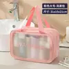 Versión Coreana de la Bolsa de Tocador Nueva de Gran Capacidad de Celebridad de Internet Portátil Separación Seca y Húmeda Viaje Pvc Doble Capa Bolsa de Cosméticos