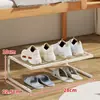 Sapateira de dormitório, um item essencial para estudantes guardarem sapatos debaixo de suas mesas, um organizador de sapatos de várias camadas que economiza espaço com seu design de dupla camada