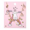 Venta Caliente Estilo K de Dulce y Popular Tobillera para Niños Bff Nube Blanca Pastel Arcoíris Unicornio Aleación Pulsera de Goteo de Aceite