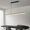 Candelabro de lujo ligero estilo italiano para restaurante de alta gama, luz lineal para mostrador de isla, candelabro de cristal de 6 piezas para mostrador de bar, mesa de comedor, aluminio