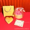 Oro Puro 999 Creativo 520 Qixi Exquisita Moneda de Oro en Forma de Corazón Set de Regalo Decoración del Día de San Valentín Personalizado Venta al por Mayor