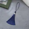 Borla de Cuentas Linglong de 8 cm Nudo Chino de Poliéster Colgante para Disfraz Hanfu Colgante de Metal Marcador de Libros Colgante Pequeño
