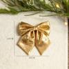 Laço de Natal Transfronteiriço Lantejoulas Douradas Grandes Algodão Pérola Decoração Rosa Decoração de Natal Pingente Enfeites