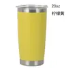 Taza fría Amazon transfronteriza de 20 oz taza para helado de acero inoxidable 304 para coche taza portátil para exteriores taza de vacío