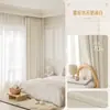 Cortinas com Blackout Total 2025 Novo Estilo Corta-Sol Acabado Tipo Gancho Quarto Isolamento Acústico Algodão e Linho Acessível Janela de Sacada Luxo Sala de Estar Simples