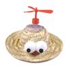 Chapéu de Palha para Animal de Estimação Cruzado Chapéu Moinho Chapéu de Sol para Cachorro Festa de Carnaval Halloween Chapéu para Animal de Estimação