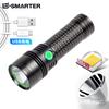 Linterna de luz fuerte sst40 de venta caliente transfronteriza recargable por USB 26650 aleación de aluminio concentradora impermeable iluminación LED
