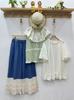 Verano Estilo Japonés Artístico Suelto Casual Versátil Top de Encaje Mujeres Blusa Jersey Irregular Venta al por Mayor