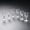 Copo de cristal Moutai, copo de shot 10ml, conjunto de decantador de licor, conjunto de sete peças, design Feitian