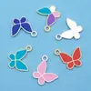 Acessórios diy joias desenho animado coreano borboleta liga de óleo colar pulseira pingente único acessórios atacado transfronteiriço