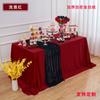Mantel de Mesa para Postres de Terciopelo Tela Gruesa de Terciopelo para Conferencias Mesa Rectangular Banquete Evento de Exhibición Mantel de Gamuza