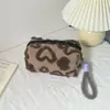 Nueva Bolsa Cosmética Dulce Bolsa de Felpa Gran Capacidad Linda Bolsa de Almacenamiento para Cosméticos Bolsa de Artículos de Tocador Portátil Viaje