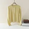 Nuevo Cárdigan de Punto para Mujer Otoño 2026, Manga Larga, Cuello Redondo con Lentejuelas Finas, Chaqueta Fina de Punto para Otoño