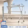 Tendedero plegable, de pie, para uso doméstico, multifuncional, apto para balcones y uso en exteriores, tendedero extensible, perfecto para secar mantas