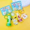 Chaveiro Pingente Lanterna Pequena Floresta Sanrio Original Desenho Animado Pingente para Mochila Escolar Casal Pequeno Presente
