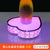 Luz LED Recargable de Barra Portavasos Iluminado Base Creativa Iluminada para Champagne KTV Soporte de Exhibición de Licores Estante Láser para Vino Portavasos