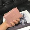Comercio Exterior Nuevo Cuero Genuino Cremallera Monedero Moda para Mujer Simple Piel de Oveja Grande Tejido Gran Capacidad Porta Múltiples Tarjetas