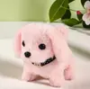 Cachorro de Brinquedo Elétrico Pelúcia para Crianças, Corgi Ursinho Realista que Anda e Late, Adequado para 1-3 Anos, Brinquedo Transfronteiriço