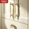 Alça de Latão Maciço Estilo Francês Vintage Oukali para Portas de Armário, Gavetas, Guarda-roupas e Portas de Correr com Design de Libélula