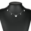 Collar de mariposa de venta caliente transfronterizo colgante de estrella de cinco puntas estilo simple ins mariposa dorada 1709
