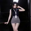 Falda Ajustada Sexy Caliente Talla Grande Estilo Puro Deseo Falda de Secretaria OL Uniforme de Tentación que No Necesita Quitarse