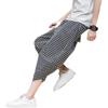 Pantalones Capri para Hombre a Cuadros Casuales Pantalones Estilo Chino Modernos Talla Grande Verano Pantalones Rábano para Sorber Pantalones Cortos de Pierna Ancha