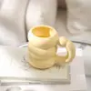 Estilo Ins Xícara de Café e Pires com Flores de Aparência Sofisticada Cor Macaron Cerâmica Caneca para Chá da Tarde em Casa