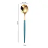 Vajilla de Acero Inoxidable 410, Cuchara Principal para Comida Estilo Chino Estilo Nórdico, Cuchara Moderna Portuguesa, Cuchara de Acero Inoxidable Estilo Occidental para Hotel