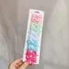 10 Piezas/grupo pasador de cola de milano multicolor lazo para niños pinza combinada para bebé color sólido simple para mujer clip lateral