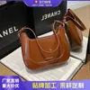 Bolsa Quadrada Pequena Cor Sólida Moda Tendência 2026 Estilo Coreano Retro Novo Bolsa de Ombro Único Transversal Bolsa Feminina Tendência